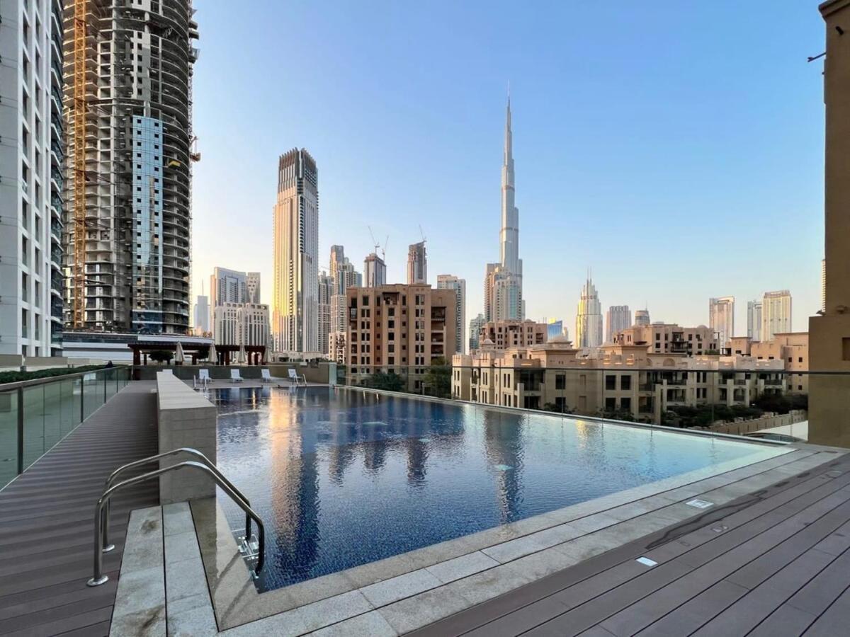 Ferienwohnung Silkhaus Design 1Bdr With Burj Khalifa View In New Tower Dubai Exterior foto